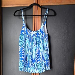 Lilly Pulitzer Serene Call Me Essie Pineapple Printed Tank Top